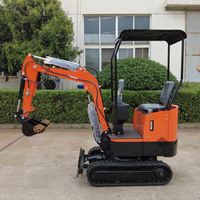 Mini excavatrice compacte micro de 1 tonne de Offre Spéciale la plus petite mini excavatrice de type de chenille 0.8 tonnes mini excavatrice de 1 tonne