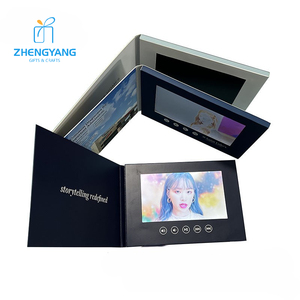 Logo personnalisé 4.3 5 7 10 pouces livre numérique écran <span class=keywords><strong>Lcd</strong></span> brochure vidéo pour voeux cadeau Invitation carte de visite marketing - Product Image 2