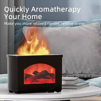Prix usine Flamme Cheminée Diffuseur Humidificateur Ultrasonique Huile Essentielle Diffuseur D'arôme pour Bureau À Domicile