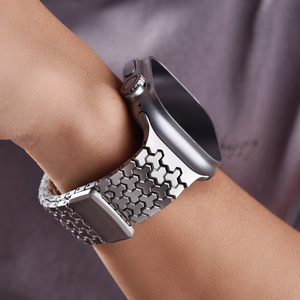 สายนาฬิกาสแตนเลสสตีล JAETIUM รุ่นพรีเมียมแบบเชื่อมต่อกัน สำหรับนาฬิกา Watch Ultra 2 9 8 ขนาด 45 มม. 49 มม. สายโลหะแข็งหรูหรา - Product Image 6