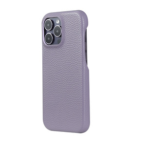 สำหรับไอโฟนเคสโทรศัพท์มือถือหนังเทียมสีบริสุทธิ์กันกระแทกสีชมพูสีม่วง - Product Image 4