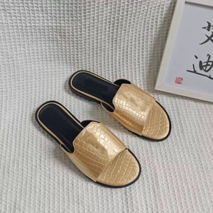 Wholesale 2026 New Summer Women's <b>Beach</b> <b>Flip</b>-<b>Flops</b> with Cushioning Slip-On Closure Genuine Leather Upper - Product Image 1