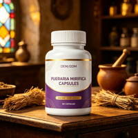 Capsules de Pueraria Mirifica à Marque Privée OEM ODM, Complément Alimentaire Herbal, 60 Capsules, Vente en Gros