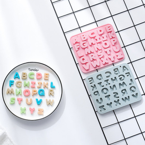 Moldes de Silicona para Pastel con Diseño del Alfabeto, Reutilizables, de Grado Alimenticio, Lindos Moldes Magnéticos de Silicona para Chocolate, Dulces y Hielo - Product Image 3