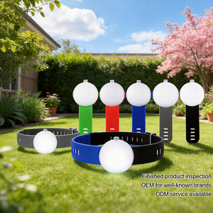Collier pour chien en plastique avec lumière LED, pendentif de sécurité, colliers et laisses personnalisés pour animaux de compagnie pour la marche nocturne, la course, le camping, pour garder votre animal visible - Product Image 1