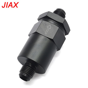 Filtre à carburant en ligne AN8 anodisé noir, filtre réutilisable de 30 microns pour système de carburant EFI de course - Product Image 1