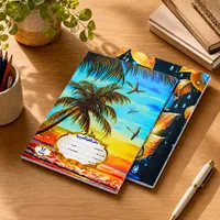 Cahier d'exercices scolaire personnalisé avec couverture arabe agrafée, fabricant de cahiers d'écriture pour étudiants avec couverture personnalisée