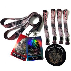 สายคล้องคอพลาสติก PVC ใส พิมพ์ภาพสีเต็มรูปแบบ ออกแบบเองได้ตามสั่ง สำหรับบัตรประจำตัว บัตร VIP บัตรสมาชิก บัตรธุรกิจ ขายส่ง - Product Image 1