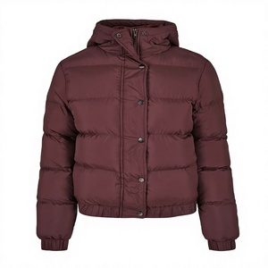 Lightweight Long-Sleeve Full-Zip Waterproof <b>Packable</b> Puffer Bomber <b>Jacket</b> Solid Color Eco-Friendly Unisex Winter - Product Image 4