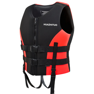 Gilet de sauvetage HUAZHITUO 75N en néoprène pour adulte, équipement de sécurité pour la pêche et les sports nautiques en extérieur - Product Image 1