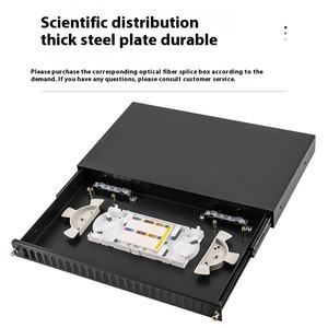 Boîtier de terminaison optique <span class=keywords><strong>BANGBANG</strong></span> 24 ports SC avec rail coulissant, cadre vide duplex en acier laminé à froid noir FTTH 250-24P 1 - Product Image 4