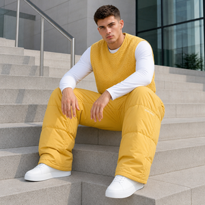 <span class=keywords><strong>Pantaloni</strong></span> Cargo Streetwear Personalizzati, Oversize, Larghi, a Gamba Larga, con Stampa 3D in Rilievo, <span class=keywords><strong>Pantaloni</strong></span> da Uomo - Product Image 3