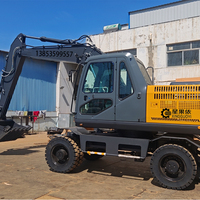 XGY DX Serie DX 215W-C Schwerlast-4x4-Radbagger Mehrzweck-Bagger für Bergbau, Gesteinsbrechen & Graben