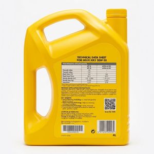 Aceite de Motor Sintético Premium <span class=keywords><strong>Shell</strong></span> Helix HX5 <span class=keywords><strong>20w50</strong></span> 4L para Motores de Gasolina y Diésel, Alto Rendimiento, Protección Contra Residuos - Product Image 6