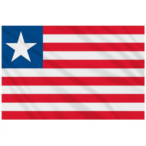 Bandera del Estado y de Guerra de Liberia 200x300cm Fondos - Product Image 3