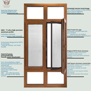 DEMEA stile europeo <span class=keywords><strong>finestra</strong></span> francese con griglia <span class=keywords><strong>decorativa</strong></span> Design Villa di lusso isolato doppi vetri <span class=keywords><strong>in</strong></span> alluminio a battente <span class=keywords><strong>in</strong></span> <span class=keywords><strong>legno</strong></span> - Product Image 6