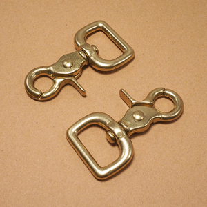 ทองเหลืองทริกเกอร์คลิปหมุน Eye Bolt Snap Hook กุ้งก้ามกราม Clasps สําหรับหนังหัตถกรรมกระเป๋าสายรัดสัตว์เลี้ยงสุนัขเชือกจูง - Product Image 2