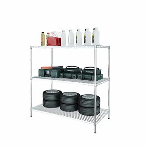 Scaffali Commerciali Cromati Leggeri - Rastrelliere in <span class=keywords><strong>Acciaio</strong></span> a 5 <span class=keywords><strong>Ripiani</strong></span> Senza Rivetti con Montaggio Rapido - Product Image 4