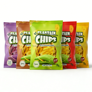 Custom Printed Edible Snack Food Packaging Pillow Pouches Empty Plastic Aluminum Foil Mylar Potato Banana Chip <b>Bags</b> - Product Image 4
