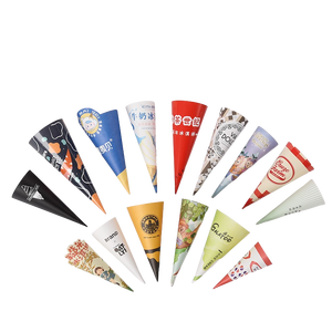 Envelopper un cône à <span class=keywords><strong>glace</strong></span> <span class=keywords><strong>en</strong></span> <span class=keywords><strong>papier</strong></span> avec du <span class=keywords><strong>papier</strong></span> blanc enduit - Product Image 6