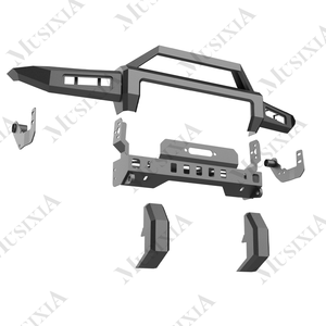 Pare-chocs avant <span class=keywords><strong>pour</strong></span> <span class=keywords><strong>Suzuki</strong></span> <span class=keywords><strong>Jimny</strong></span> JB74 3/5 Porte Avant Bull Bar Nouveau Offre Spéciale 4x4 Tout-Terrain Véhicule Accessoires Noir Acier En Gros - Product Image 3