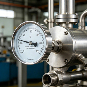 Ventes d'usine, jauge de température bimétallique industrielle à montage arrière, boîtier en acier inoxydable, lecture facile, haute qualité, prix bas, OEM, IP65 - Product Image 5