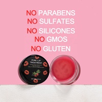 Baume à Lèvres Rose Traitant, Éclaircissant et Exfoliant pour Lèvres Foncées, Hydratant
