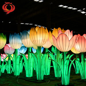 Lámpara de tela china, espectáculo de luz, Instalación del sitio, Jardín Botánico, parque, linterna, decoración, decoración de vacaciones - Product Image 2