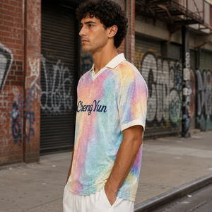 <span class=keywords><strong>Maillot</strong></span> de football tie-dye psychédélique, <span class=keywords><strong>maillot</strong></span> de football rétro arc-en-ciel pastel, <span class=keywords><strong>maillot</strong></span> de football personnalisé - Product Image 3