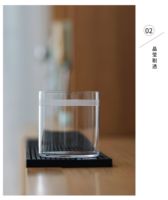 Tasses à café en verre transparent, mugs à whisky