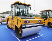 Rouleau compresseur vibrant à double tambour XD123 de 12,3 tonnes, avec moteur et pompe, pour la construction routière en asphalte – Vente chaude
