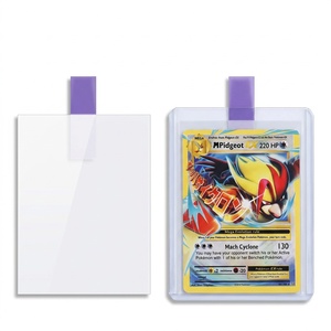 Fundas Protectoras para Tarjetas con Logotipo de Marca Personalizado, Ultra Transparentes, con Lengüeta de Fácil Extracción, para Tarjetas Coleccionables, Fundas Suaves para Tarjetas con Lengüeta de Fácil Extracción para Top Loaders - Product Image 1