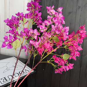 Bouquet de fleurs artificielles en soie de bougainvillier Jinxi pour la décoration intérieure, décoration de fenêtre pour le Nouvel An chinois - Product Image 2