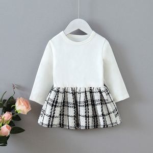 Conjunto de Ropa para Niñas Pequeñas de 2 Piezas, Primavera-Otoño, Abrigo a Cuadros y Vestido Tutú, para Fiestas de Cumpleaños - Product Image 5