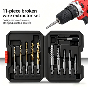 Spiral Flute Extractor Set 1/4 Inch For Damaged Screw Or <b>Bolt</b> <b>Removal</b> Diy <b>Tools</b> - Product Image 2