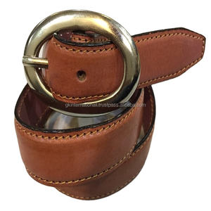 Cinturones de cuero con hebilla Ovalada para mujer, diseño personalizado - Product Image 1