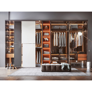 <span class=keywords><strong>2025</strong></span> Tùy chỉnh cao cấp đi Bộ trong tủ quần áo hiện đại tùy chỉnh thiết kế tủ quần áo tủ cửa kính đi bộ trong tủ quần áo cho phòng ngủ - Product Image 2