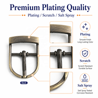 Boucles de ceinture réglables robustes en alliage de zinc de 30 mm pour sacs et colliers de chien