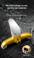 Mitigeur de douche mural moderne en laiton à eau chaude et froide, ensemble de robinets à poignée unique pour salle de bain H006