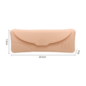 Silicone <b>Makeup</b> Brush <b>Storage</b> Bag Magnetic Flip Top Travel Dustproof Waterproof <b>For</b> Brushes Eyebrow Pencils Lipsticks Powder - Product Image 3