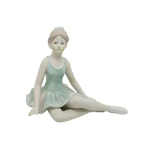 OEM Customized Home Resin Crafts Nordic Home Decor Accessories Statue Art Ballet Girl Living room Decoration