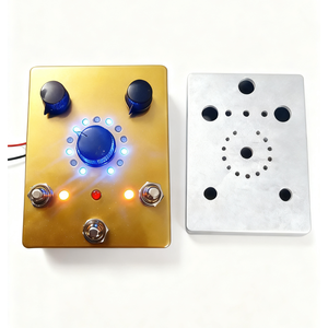Carcasa electrónica personalizada, piezas de aluminio mecanizado <span class=keywords><strong>CNC</strong></span>, fundición a presión para fabricación de Metal de Pedal de guitarra hecho en China - Product Image 3