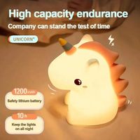 Projecteur de Nuit LED Personnalisé OEM, Lampe de Nuit en Silicone pour Enfants, Décoration de Chambre à Coucher