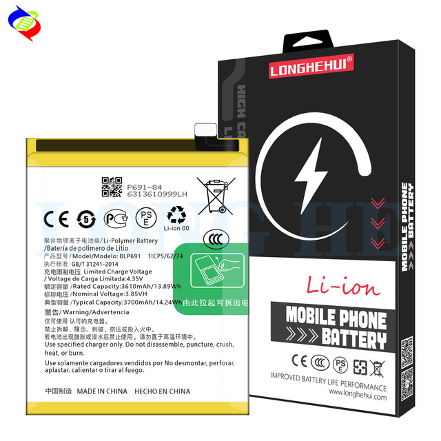 Brand New Original Mobile Phone Battery BLP691 for OPPO Replacement Battery