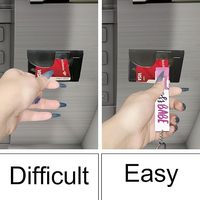 Article Tendance : Porte-cartes RFID sécurisé pour ongles longs, avec fonction de tirage de cartes bancaires, porte-clés pour femmes et filles, compatible ATM, RTS