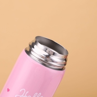 Bouteille d'eau pour enfants en acier inoxydable 304, 350 ml/500 ml, à double paroi, isolée sous vide, sans BPA, couvercle anti-fuite, 6-12 heures