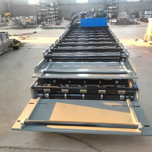 Metal Wall Roofing <b>Sheet</b> Double Layer Roll Forming Machine Building Material Machinery Trapezoid Steel Iron <b>Tile</b> Making Machine - Product Image 6