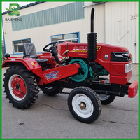 Traktor Silinder Tunggal  Traktor Diesel Pertanian Silinder Tunggal Roda Empat  Traktor Mini 4WD Compact Greenhouse King