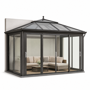 Gazebo/Pergola da Giardino con Sedute Confortevoli per Patio, Veranda e Cortile - Elegante Struttura a Parete per Relax e Ombra - Product Image 1