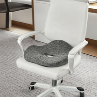 Coussin de siège ergonomique en mousse à mémoire de forme avec housse lavable pour chaise de bureau, voiture, soulagement de la sciatique, soutien lombaire, accessoires de voiture